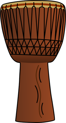 Vector image of djembe