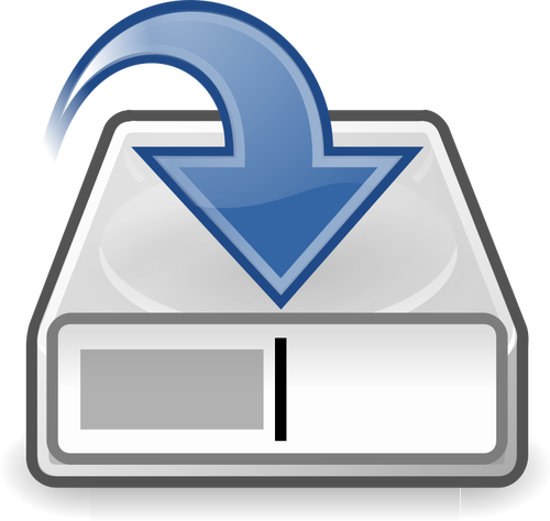 Save to disk computer OS icon vector drawing