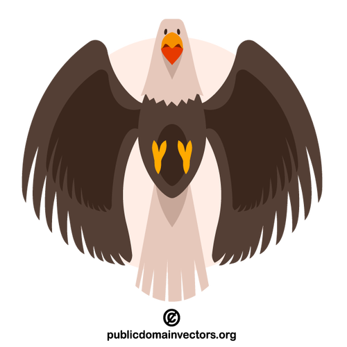 Flying eagle vector