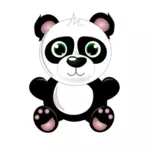 Bebé panda vector