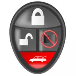 Carro alarme remoto vetor clip-art