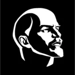 Arte de Vladimir Ilyich Lenin contorno vector clip