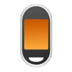 Touch screen cellphone vector icon