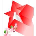 Mergulhei em ilustração vetorial de cartaz soviético estrela