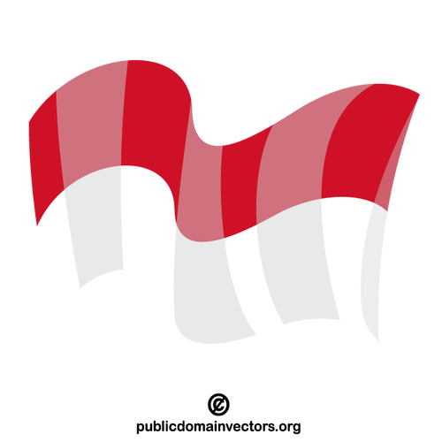Flag of Indonesia vector