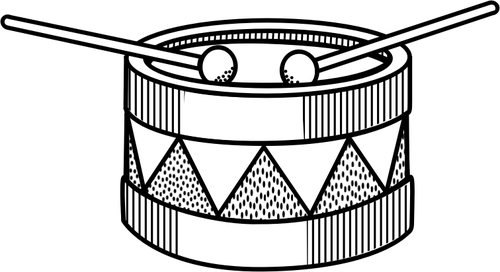 Vector image of simple drum