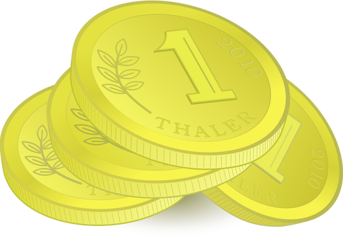 Pile of Golden Coins Vector