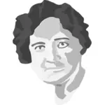 Nellie McClungu vektorový portrét
