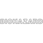 Biohazard typography