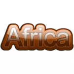 ''Afrikka'' tarra vektori kuva