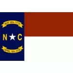 矢量旗帜的北卡罗莱纳州