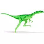 Vector image of dinosaur running