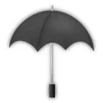 ClipArt vettoriali di ombrello in scala di grigi