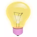 Image vectorielle d'ampoule jaune