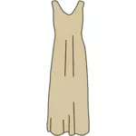Hnědé šaty vektorový obrázek