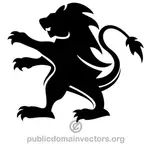 Heraldieke leeuw vectorafbeeldingen