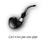 Gray smoking pipe