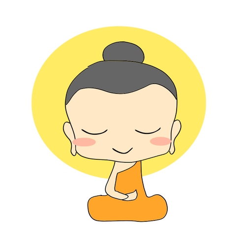 Malý buddha dívka vektor
