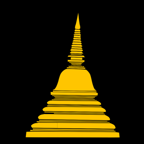 Buddhistiske tempelet vektorgrafikk utklipp