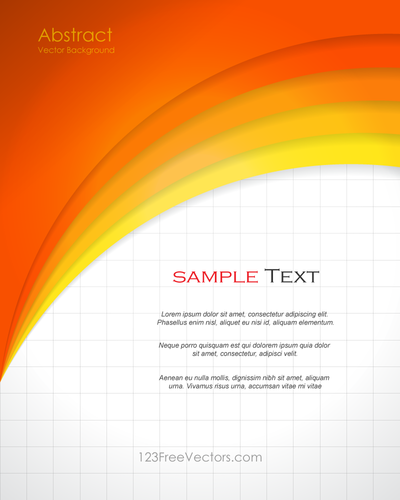 Desain vektor abstrak latar belakang oranye Template