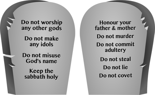 Dieci comandamenti immagine