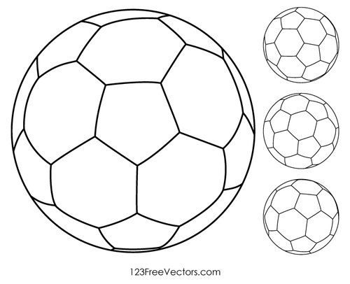 كرة القدم الكرة مخطط تفصيلي