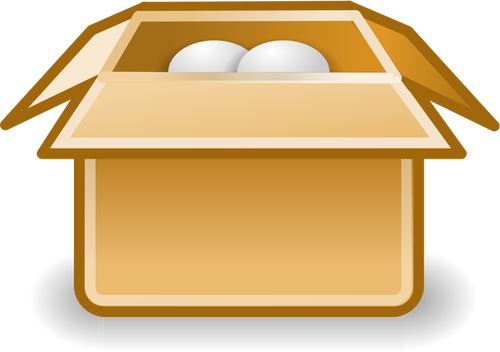 Förpackning box ikon vektor ClipArt