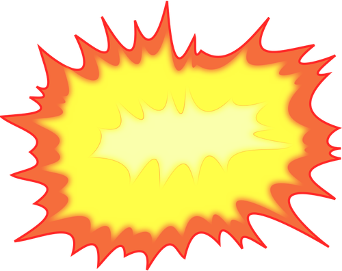 Illustrazione vettoriale di esplosione
