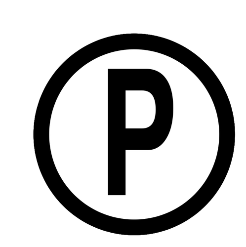 P znamení vektorový obrázek