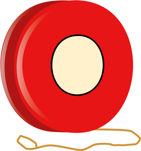 Een vroege versie van de yo-yo speelgoed vector illustraties