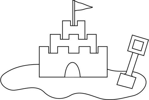 Grafika wektorowa zamku