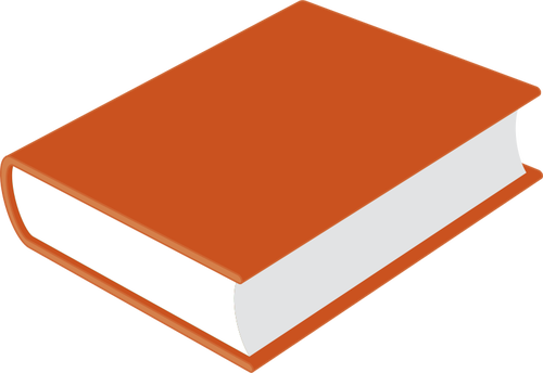 Tykke røde boken vector illustrasjon