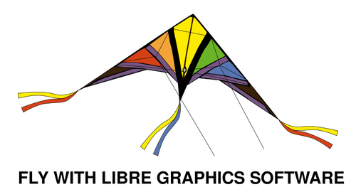Färgglada kite