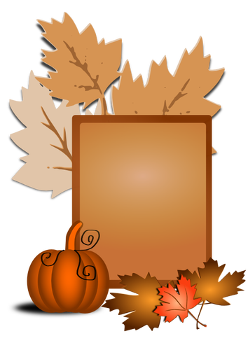 Automne sign vector clipart