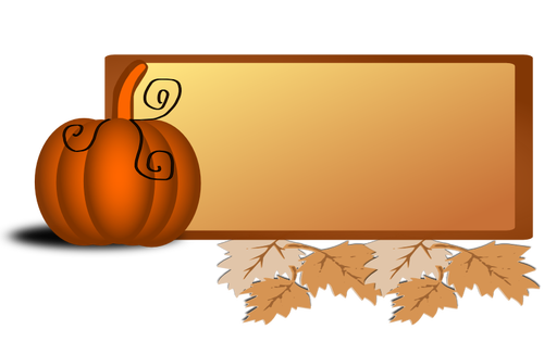 Ilustración de vector de frontera de otoño
