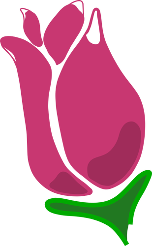 Abstrakti vaaleanpunainen ruusuvektori ClipArt