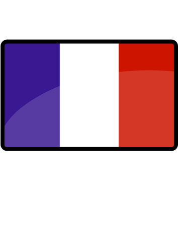 Flaga Francji grafiki wektorowej