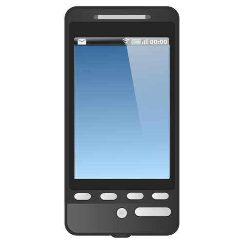 GSM touch pantalla teléfono vector de la imagen