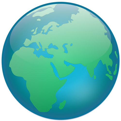 Welt-Globus-Vektor-illustration