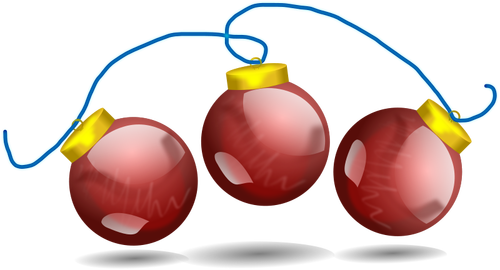 Bolas de Natal decoração de vetor