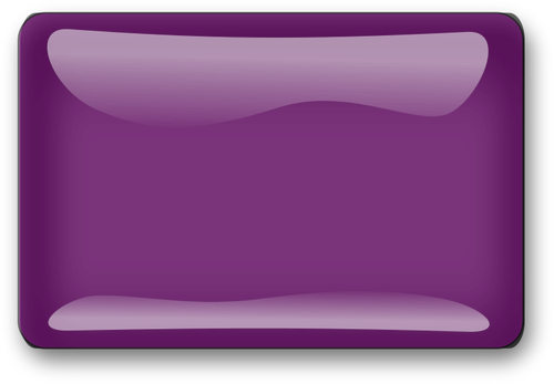 光沢の紫色の正方形ボタン ベクトル画像