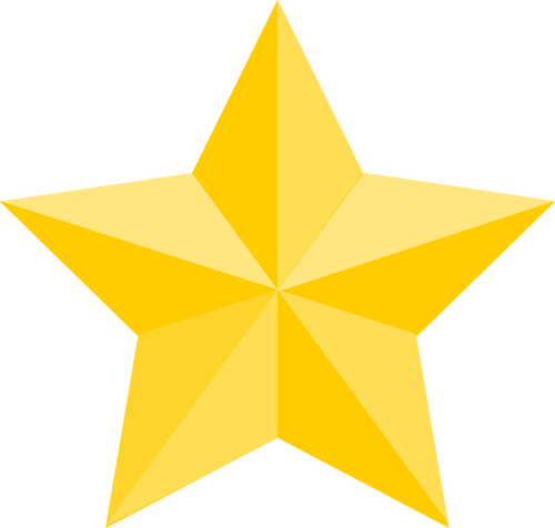 黄色の星のアイコン