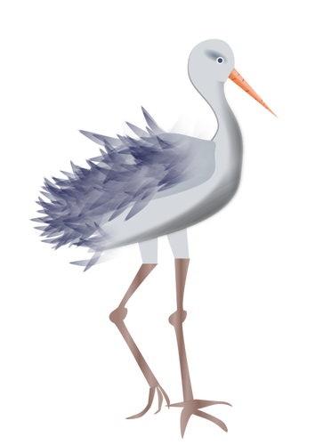 Vektor-Illustration eines Storches