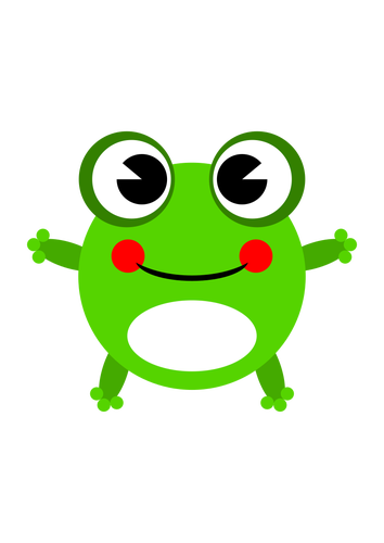Vector image of a frog