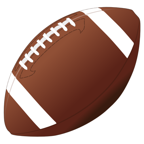 Image vectorielle de football américain ballon
