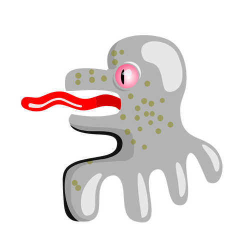 Cartoon bläckfisk