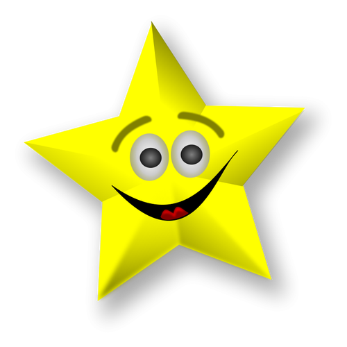 Smilende Star vektorgrafikk