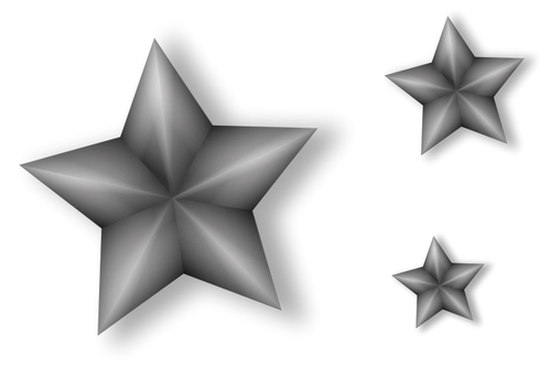 Metall Sterne Vektorgrafiken
