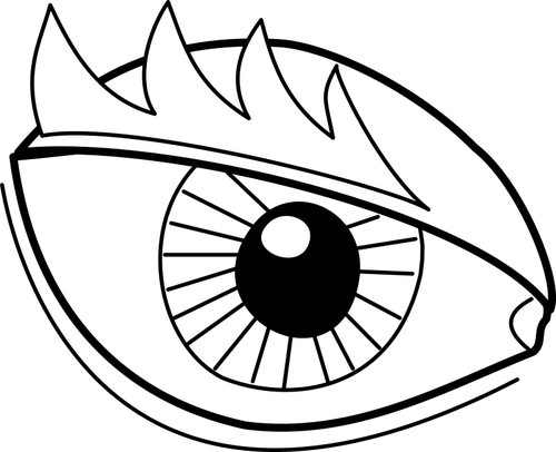 Eye drawing image