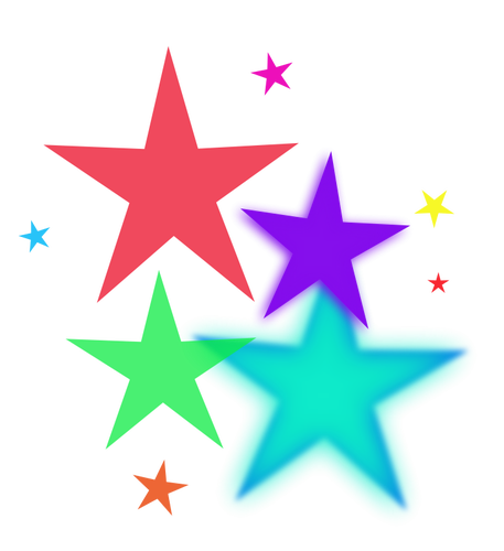 Estrellas coloridas
